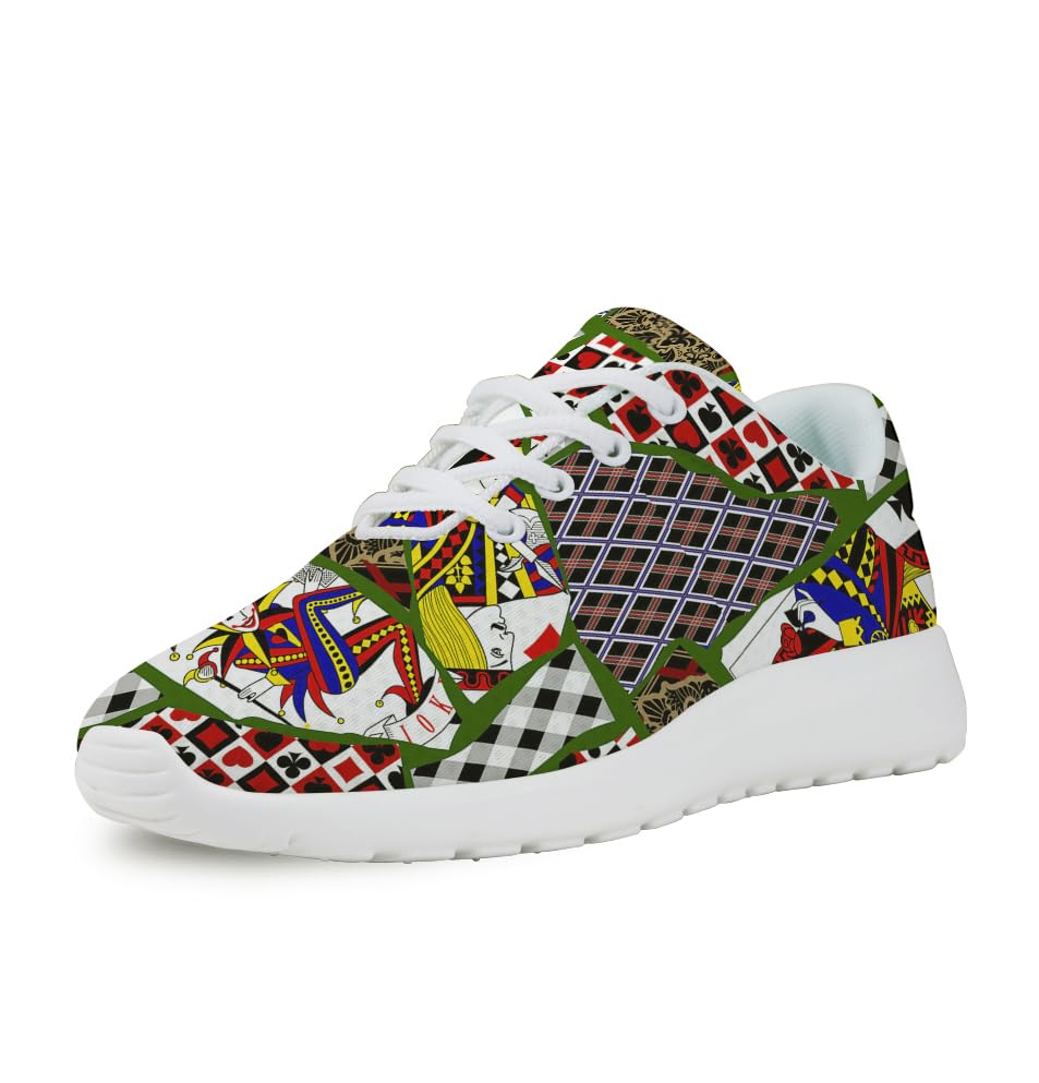 Poker Shoes for Women Men Trail Running Casual Fashion Sneakers Slip-on Tennis Shoes