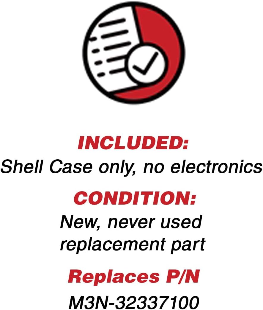 KeylessOption Keyless Entry Remote Control Car Key Fob Case Shell Button Pad Outer Cover for GMC Chevy M3N-32337100