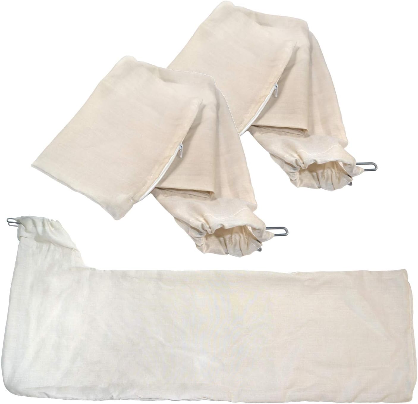 HQRP 3-pack Dust Collector Bag compatible with Bosch/RIGID/Ryobi/DeWalt/Kobalt/Skilsaw/Craftsman/Porter Cable/Delta/compatible with Makita 10" Tablesaws with 2.5" Dust Port