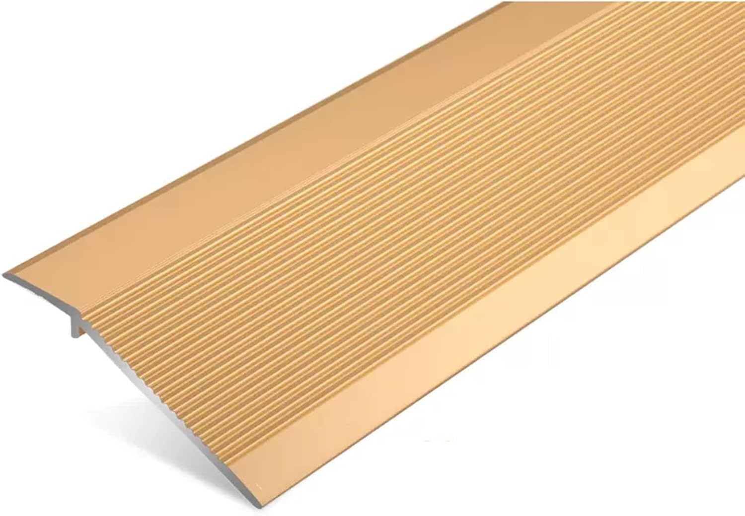 Floor Transition Strip Flooring Edge Trim, Aluminum Door Floor Transition Strip,Non-Slip Carpet/Threshold Reducer for Tiles for Uneven Floors/Threshold Bars for Vinyl Floors ( Color : Gold , Size : Le