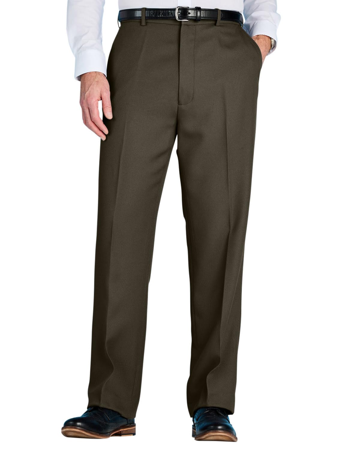 Chums Men's Lovat Stretch Waist Formal Smart Work Trousers Elasticated Waist