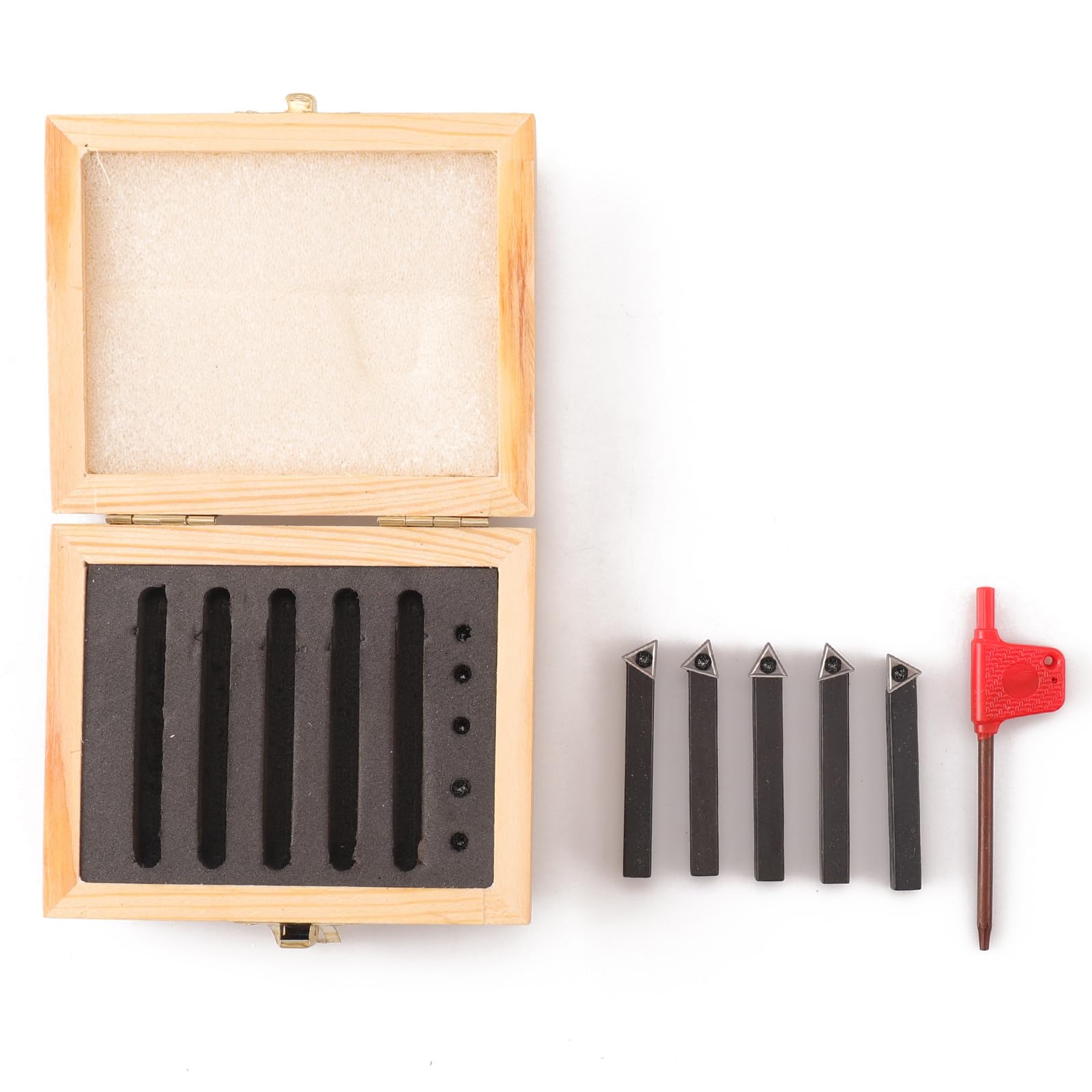 Oudtinx 5PCS Indexable Carbide Turning Tools Set 1/4" - Image 2