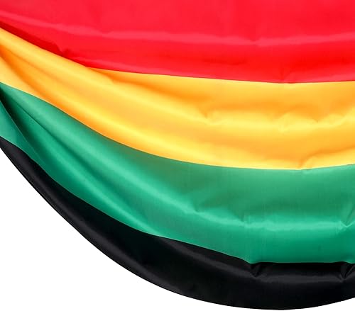 Miniatura 7 de Newwiee Banderines grandes de 8.9 x 2.5 pies para colgar al aire libre, bandera africana, americana, 19 de junio, del mes de la historia negra,