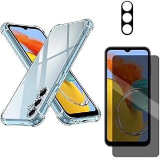 Capa Capinha Anti Impacto + Película Premium Privacidade + Película de Câmera Compatível Com Samsung Galaxy M14 5G - (Hard Glass Store)