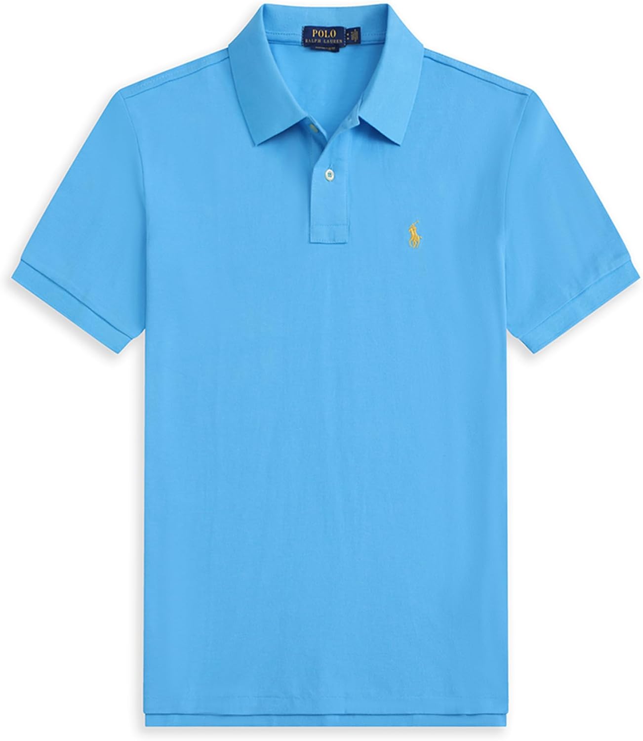 美品 POLOラルフローレン ポロシャツ 青 M 日本M〜L POLO RALPH LAUREN ポロ ラルフローレン ポロシャツ メンズ