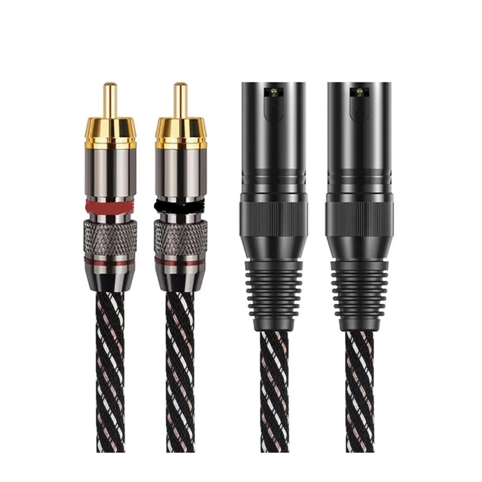 Câble Audio HIFI 2RCA Vers 2XLR pour supprimer les bruits de fond d'un mélangeur