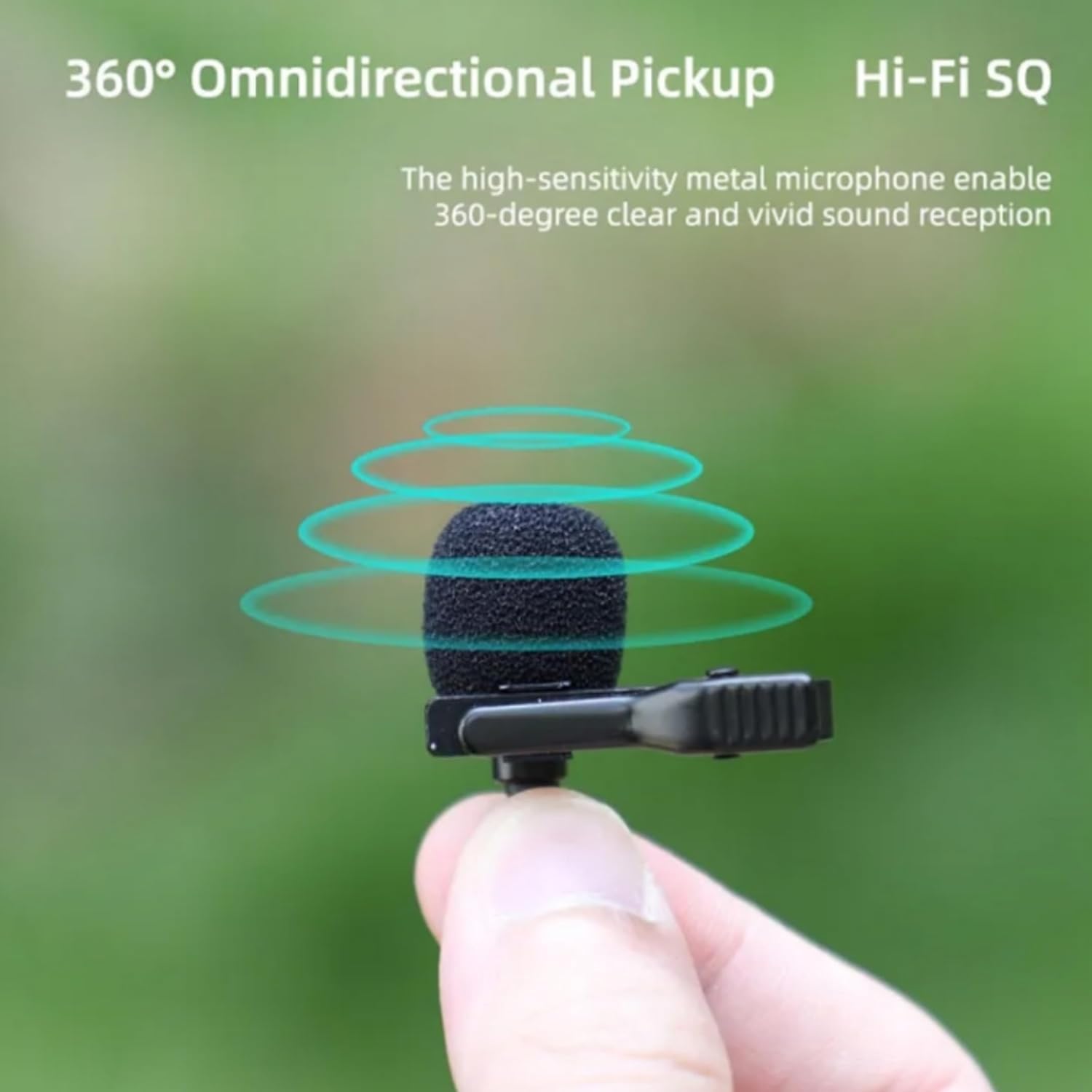 ELFOG Type-C Lavalier Mic,1.5 Mtr Length Suitable for DJI Osmo Action 6/5/4/3,Pocket 3 Sport Camera Accessories Moto Vlogging Helmet Mic 3