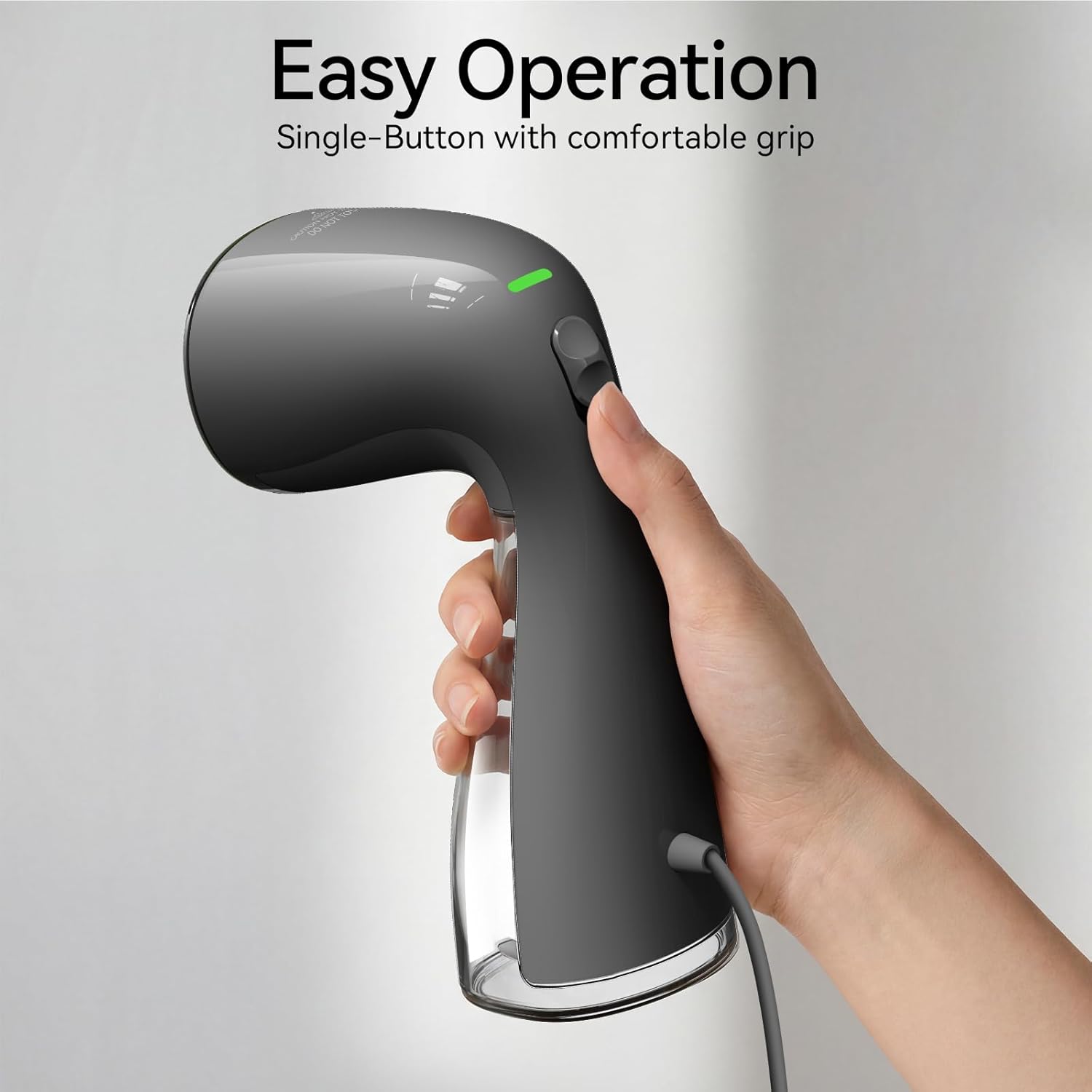 HiLIFE Steamer for Clothes, 1100W Clothes Steamer, Fast Wrinkle Removal with Large 300ml Tank, Ideal for All Fabrics, Easy to Use, Compact and Portable Travel Garment Steamer（Grey）