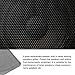 Rebower Speaker Grill Cloth Stereo Mesh Fabric Protective Dustproof Cloth, [for Home Speaker Repair] - 19.7 Inch x 59 Inch/Gray