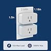 4 Pack Enchufe Inteligente, Compatible con Alexa y Google Home, Enchufe con Temporizador WiFi | Máx. 15A/1800W, Solo WiFi 2.4GHz, Enchufes Inteligentes con App y Control por Grupos, Configuración Sencilla, Sin Hub 5