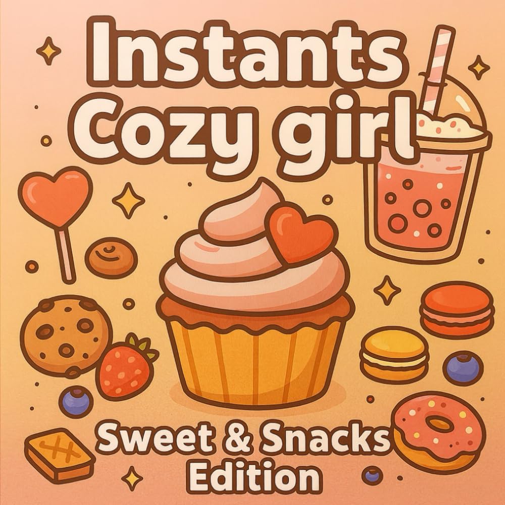 Instants Cozy girl - Sweet & Snacks édition: 40 pages gourmandes pour un moment cozy