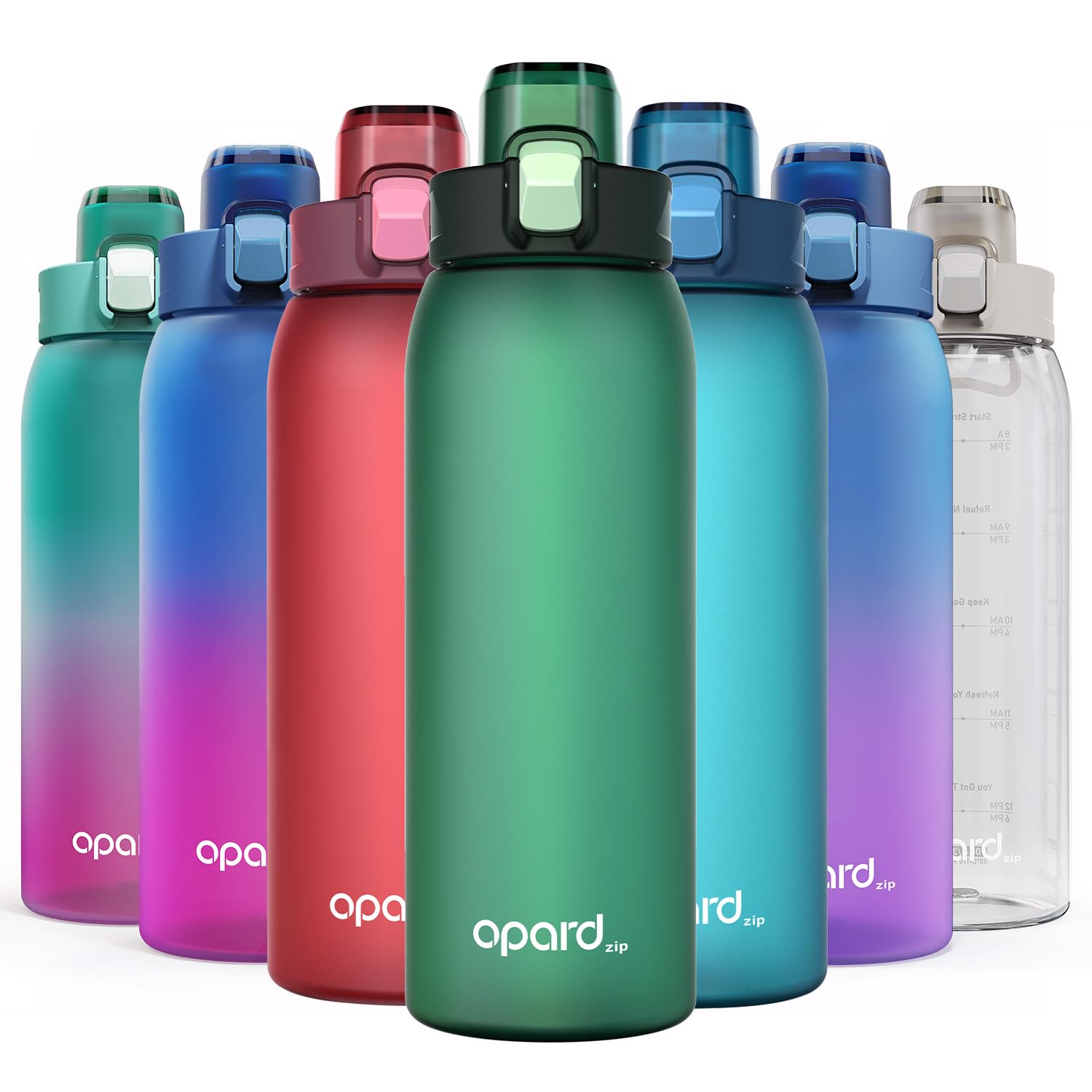 Opard 30oz/32oz Sports Water Bottle with Leak Proof Flip Top Lid BPA Free Tritan Reusable Plastic for Gym and Outdoor, Travel Water Bottle