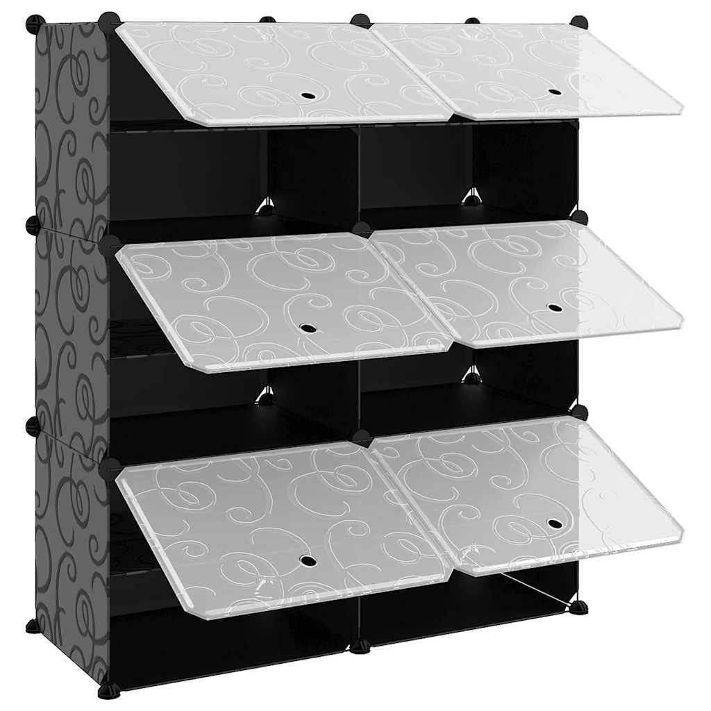 Zapatero 84,5 x 31 x 93,5 cm, PP y acero, montaje fácil