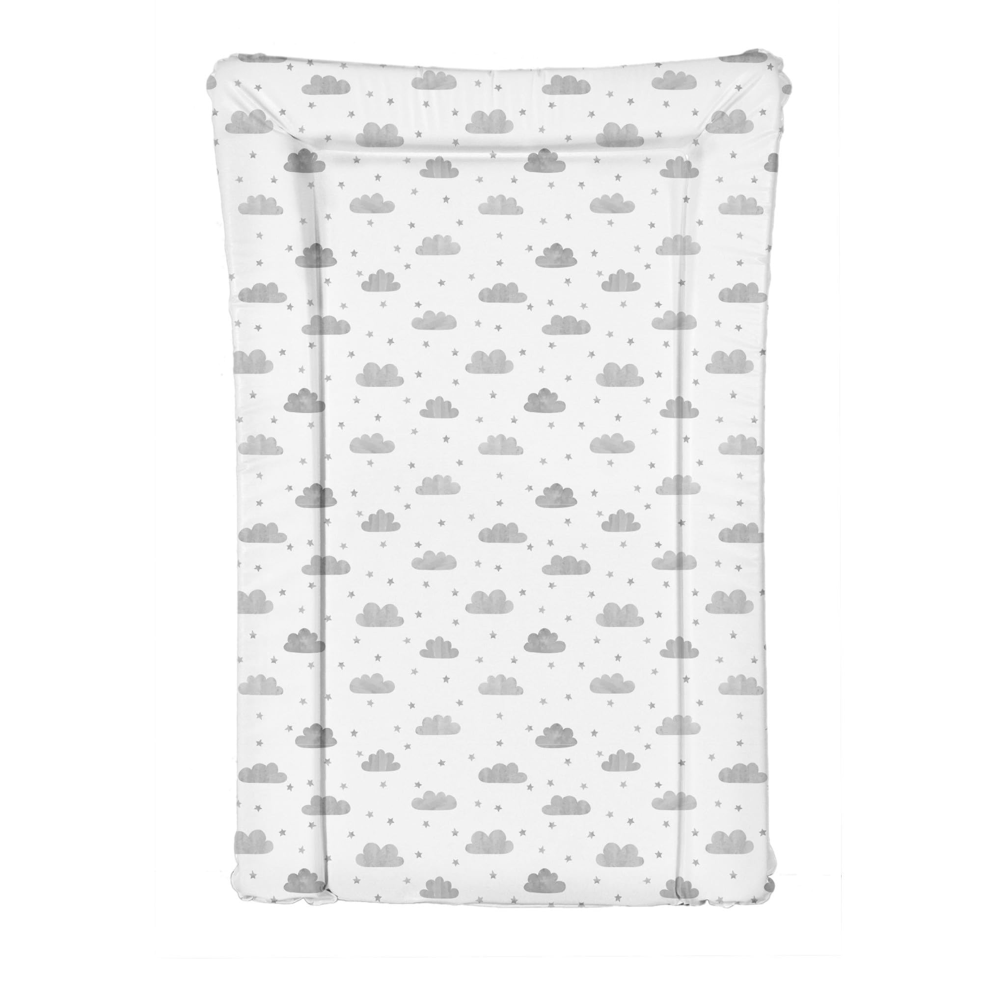 Baby Changing Mat, Deluxe Large Waterproof Change Mat, Easy Wipe, Unisex Soft Padded Premium Travel Friendly Tiny to Tots Nappy Changing (One Size, Cloud Print)