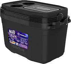 Caixa Térmica Cooler Com Alça Praia Pesca Camping 20 Litros - Alça Reforçada, Porta-Copos, Espaço para Smartphone, Conservação 24h com Gelo