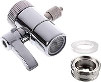 Vista 1 de Válvula de desvío Fit tubo RO de 1/4 pulgadas con adaptador macho para grifo