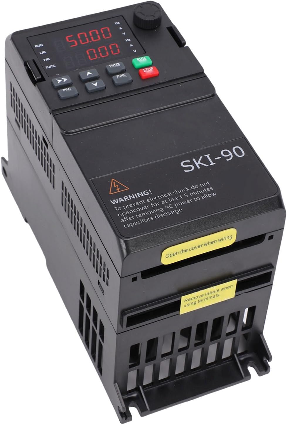 Fafeicy 3 Phase Frequency Converter, 2.2KW Vector Variable Frequency Drive with Independent Air Duct Design and IGBT Module, for Lathe Fan Motor 3PH Input Output