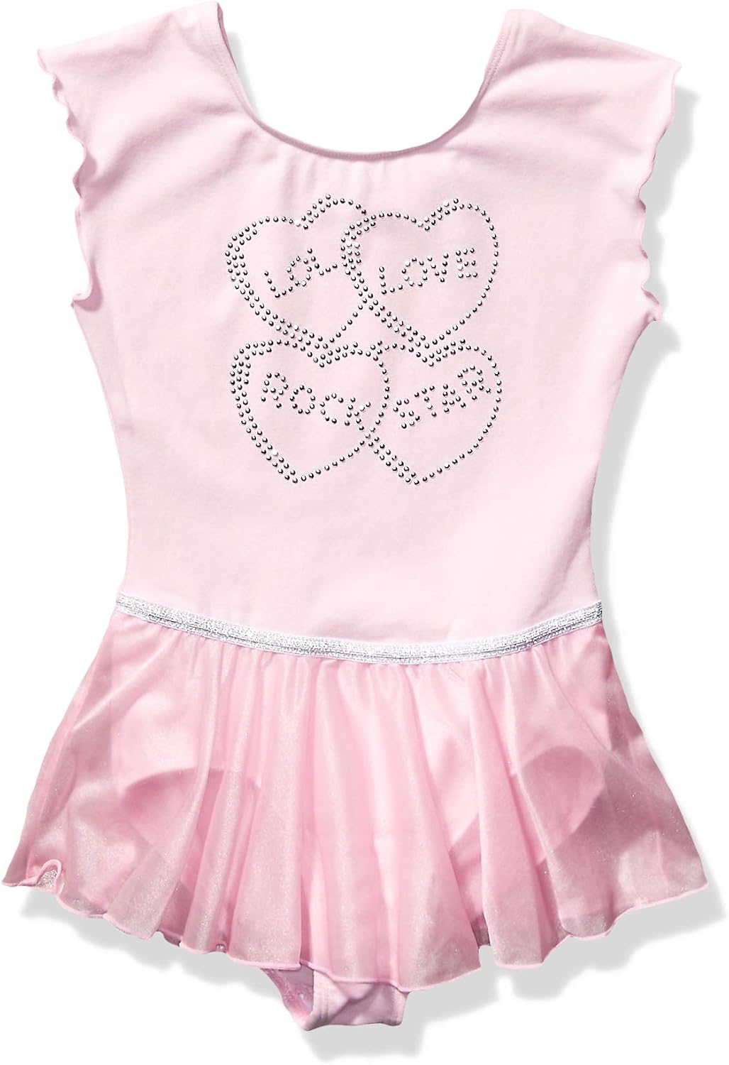 Jacques Moret Girls' Classic Short Sleeve Skirted Leotard