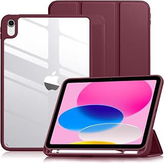 Vobafe Hülle für iPad (A16) 11. 11 Zoll 2025/10 Gen 10.9" 2022, Weinrot