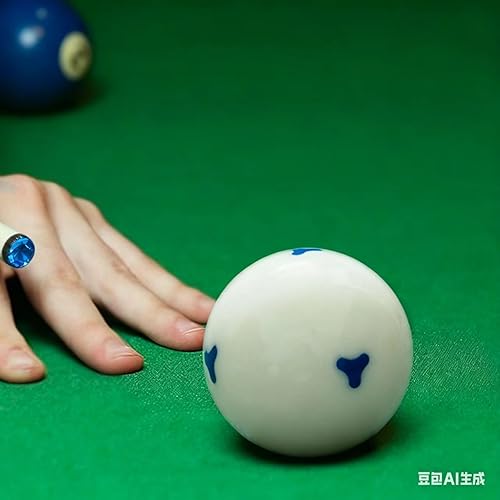 Miniatura 4 de Bola de billar blanca de repuesto de 2-14", bola blanca de taco, bola azul de 6 puntos AAA, 6 onzas, 6.00 oz, accesorios para mesa de billar