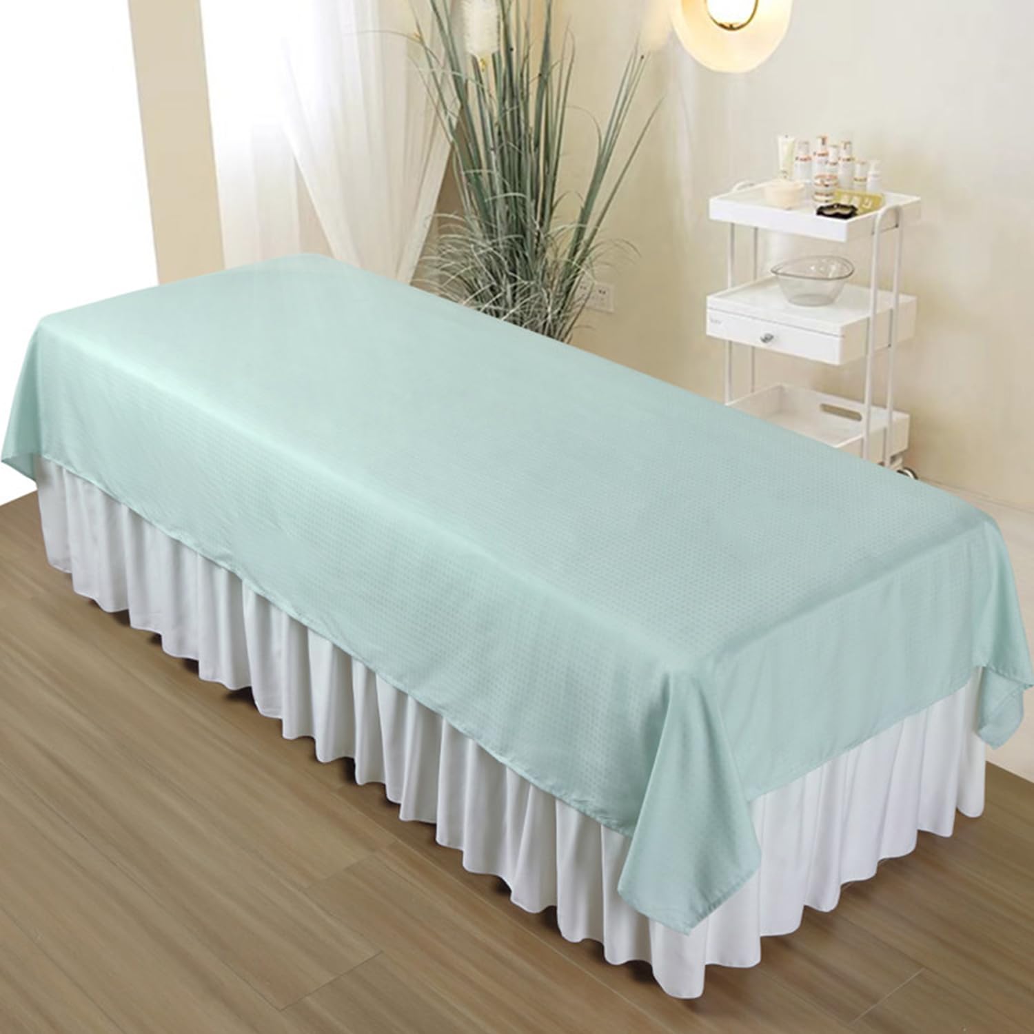 LDLCYCN Spa Massage Bed Sheet With/Without Hole Soft Massage Linens Beauty Bed Cover