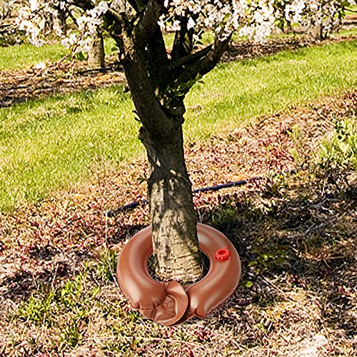 Fofetbfo 13 Inlease Tree Watering Ring, Durable Pvc Drip Irrigation Water Pouch, Round Watering Bags For Trees Shrubs Plants Gardening, Brown #TOP1