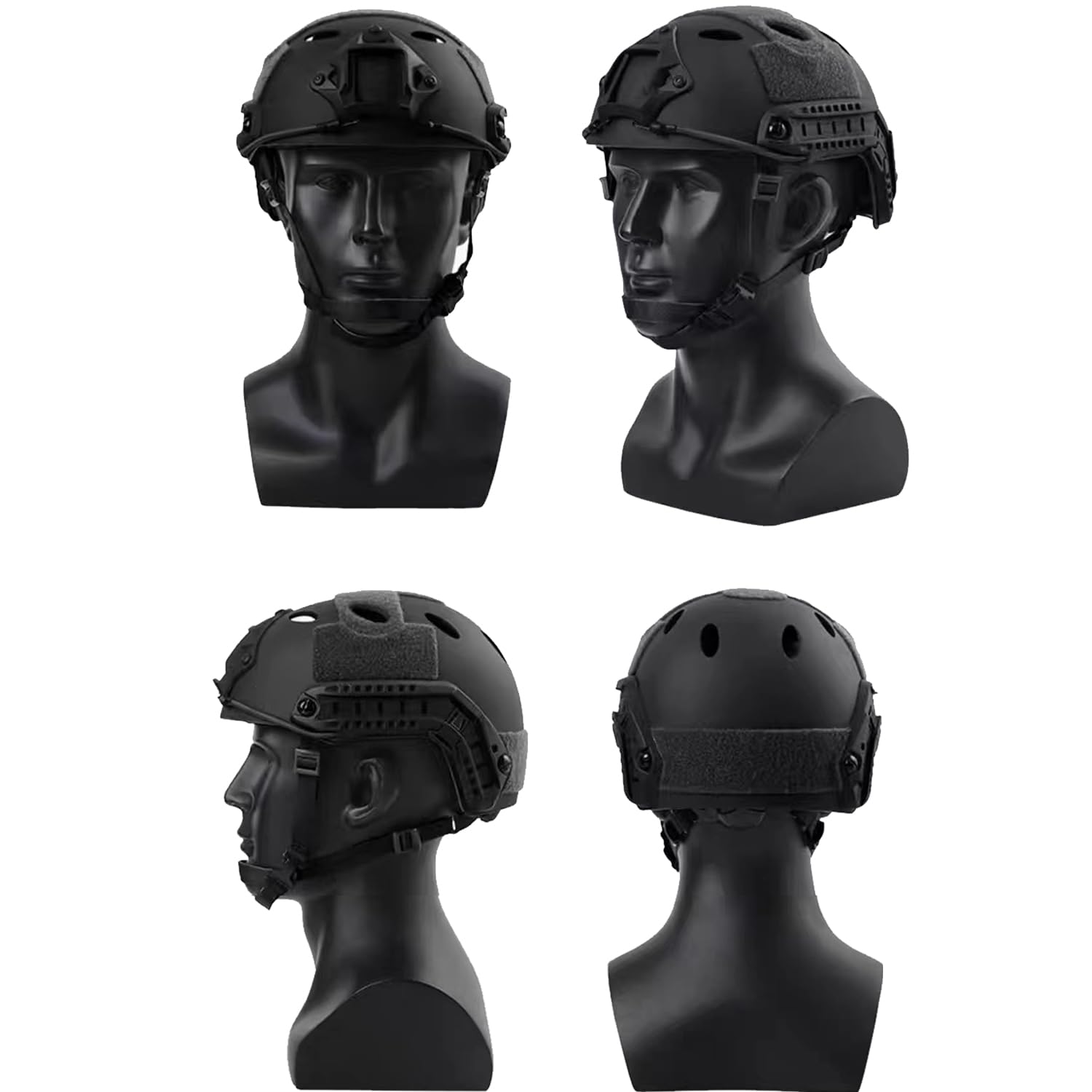 Tactical veloce Casco con occhiali Military Tactical Helmet CS Airsoft SWAT Paintball della base di Casco Protettivo