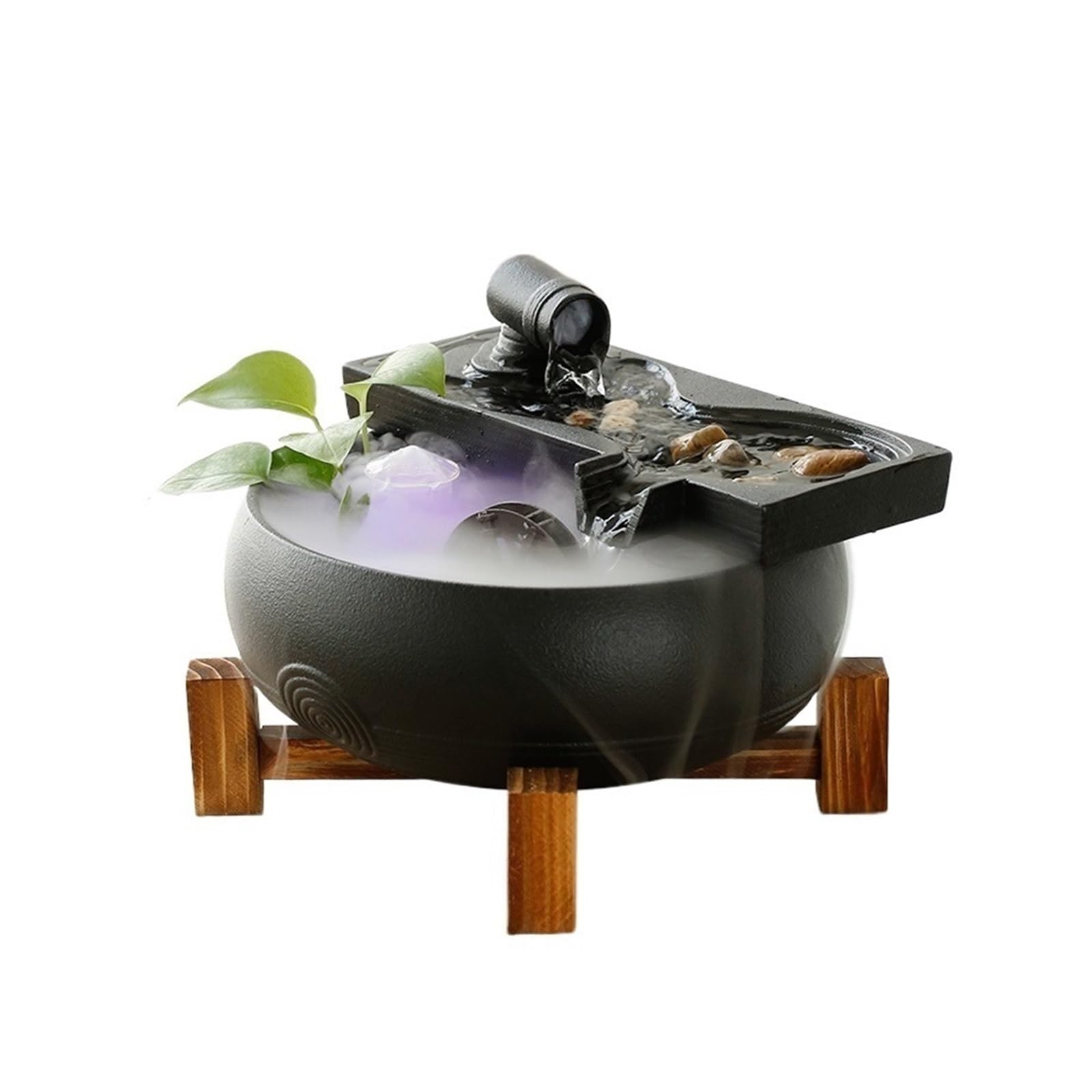 Fontaine de table sculptée pour décoration élégante de bureau et maison