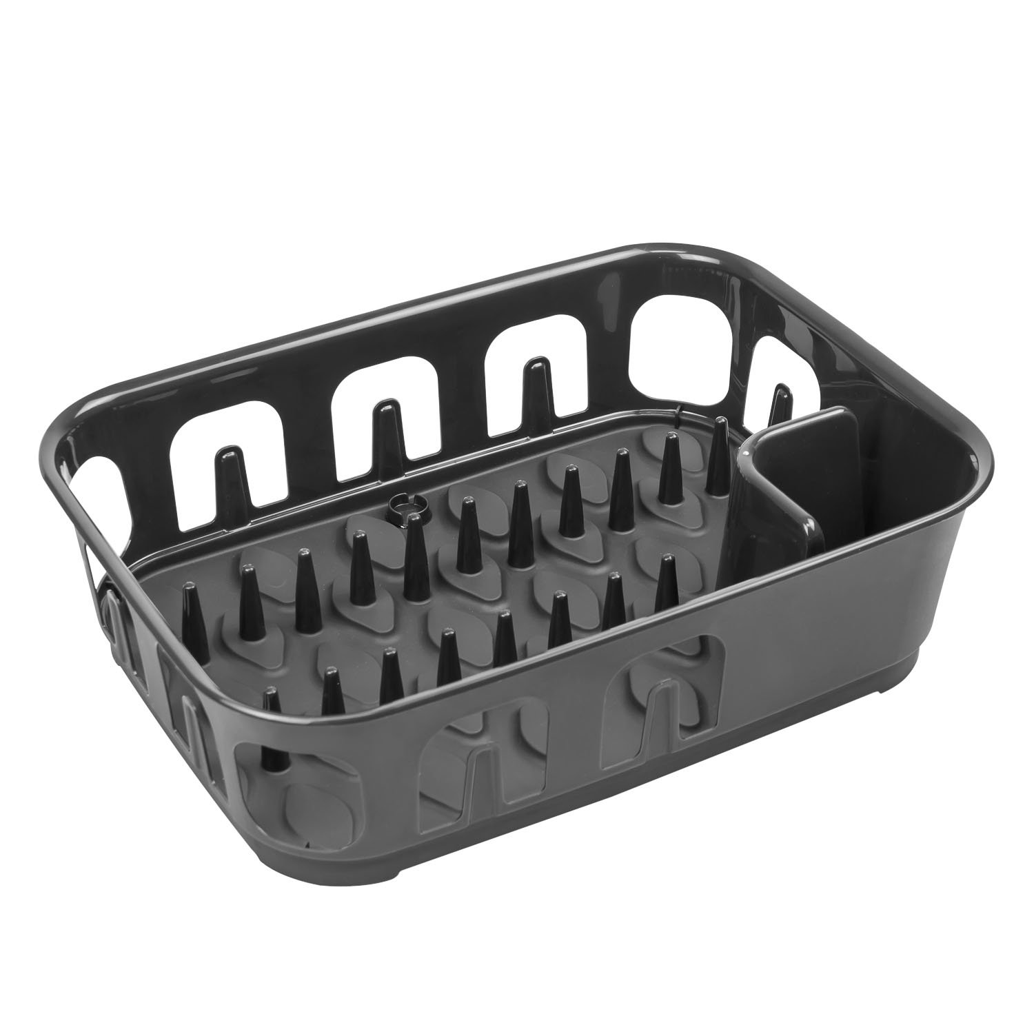 Curver Grey "Essentials Rectangular Dish Drainer,