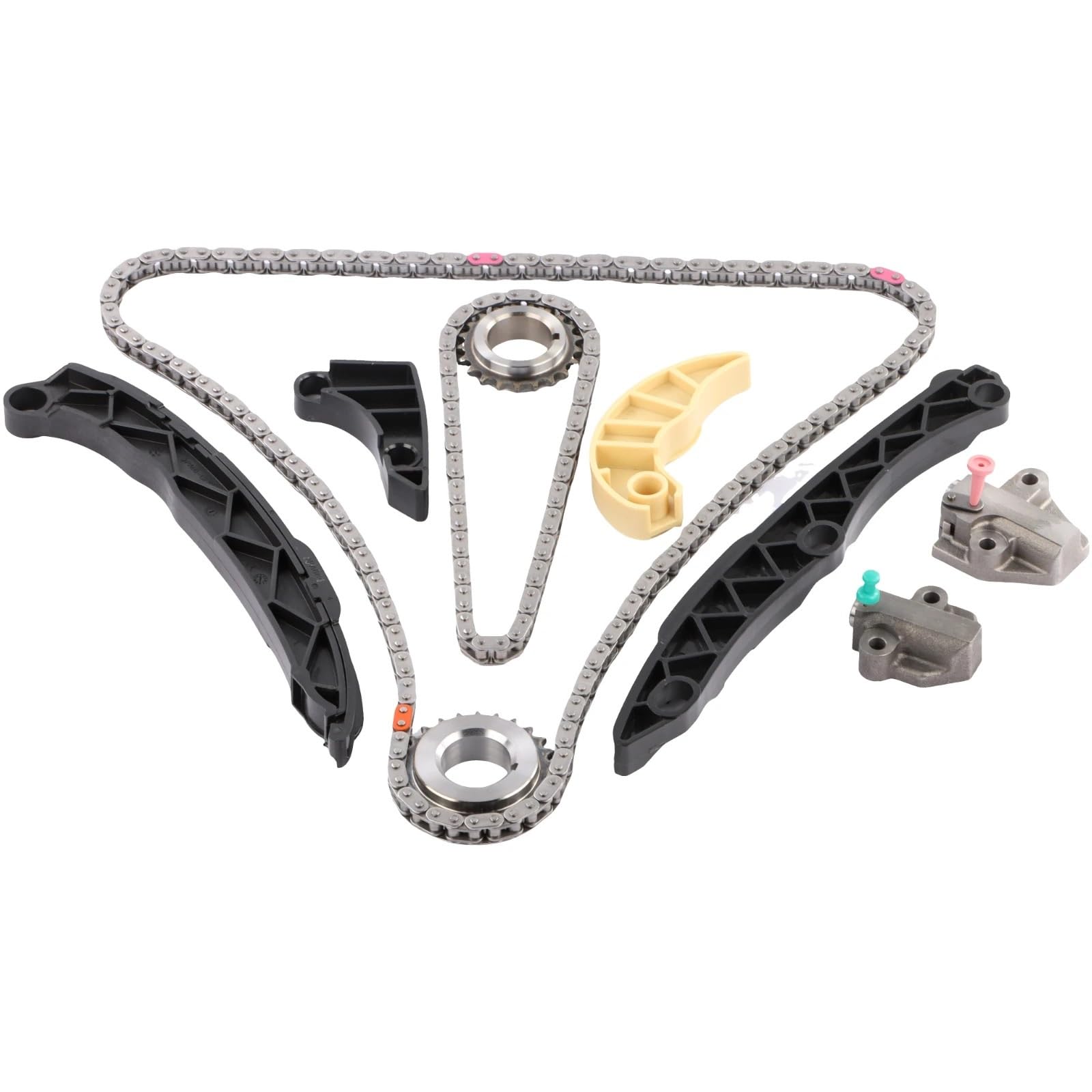 łańcuch rozrządu pompy Pasuje do Hyundai Pasuje do Kia Pasuje do Optima Pasuje do Hybrid 2011-2014 G4KH G4KC 2.4L Zestaw łańcucha rozrządu z przekładnią pompy olejowej zestaw łańcucha pompy oleju
