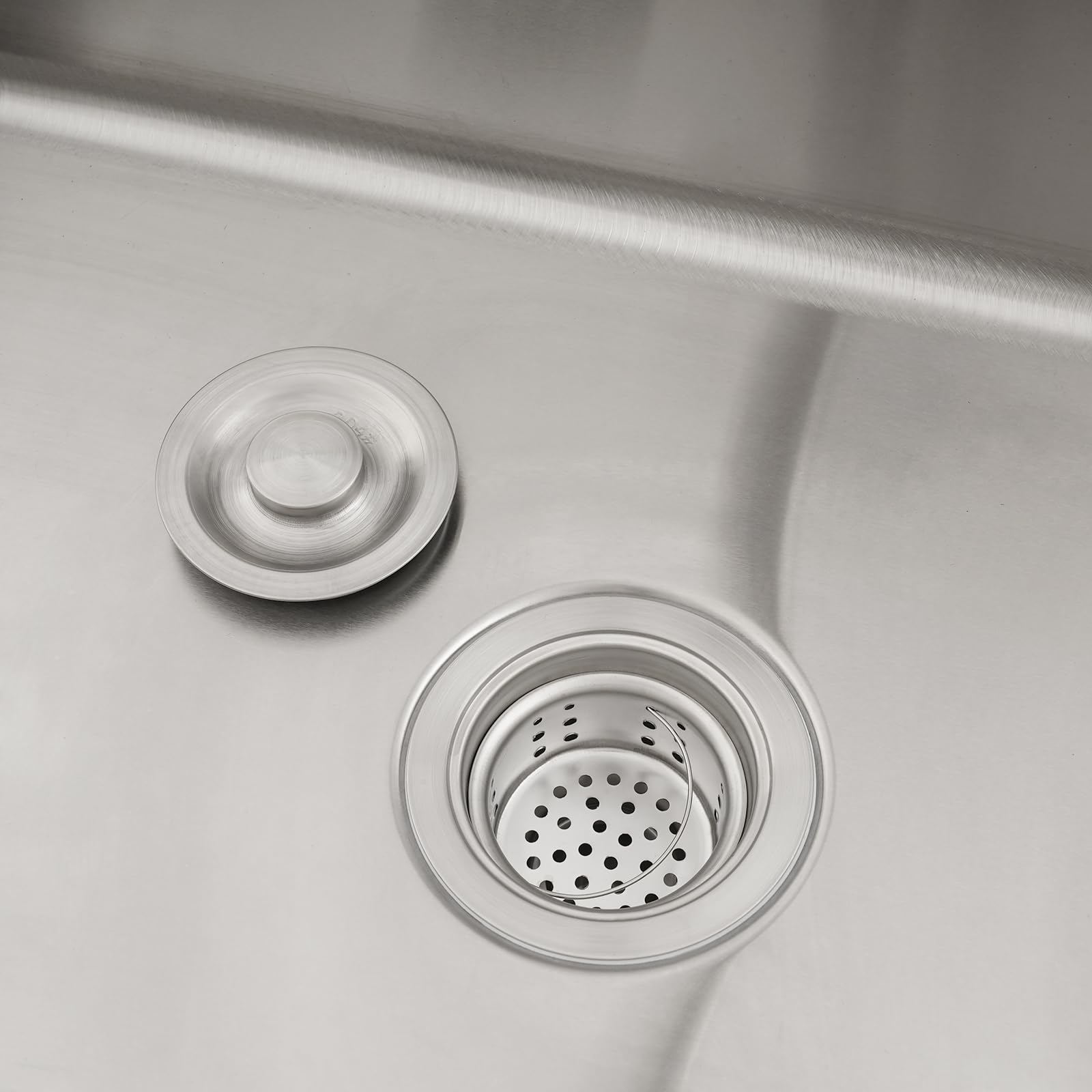 Fregadero de cocina de acero inoxidable independiente, 1 lavabo, fregadero de cocina comercial con grifo con mangueras de agua fría y caliente, fregadero para exteriores, para garaje, lavandería