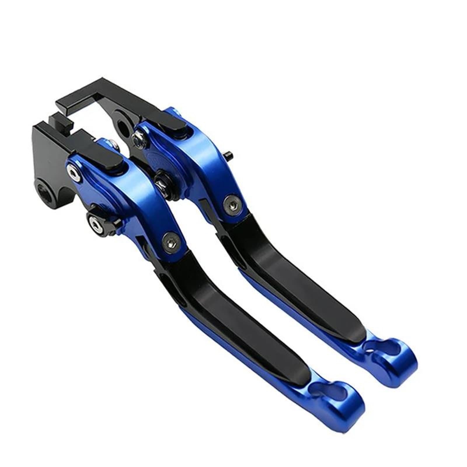 KKMNAIF Motorcycle Front Brake Lever Motorcycle Accessories Adjustable CNC Folding Extendable Brake Clutch Levers for Ya&ma&ha for XP TMAX 560/530/500 Tech Max 2008-2025(Blue)
