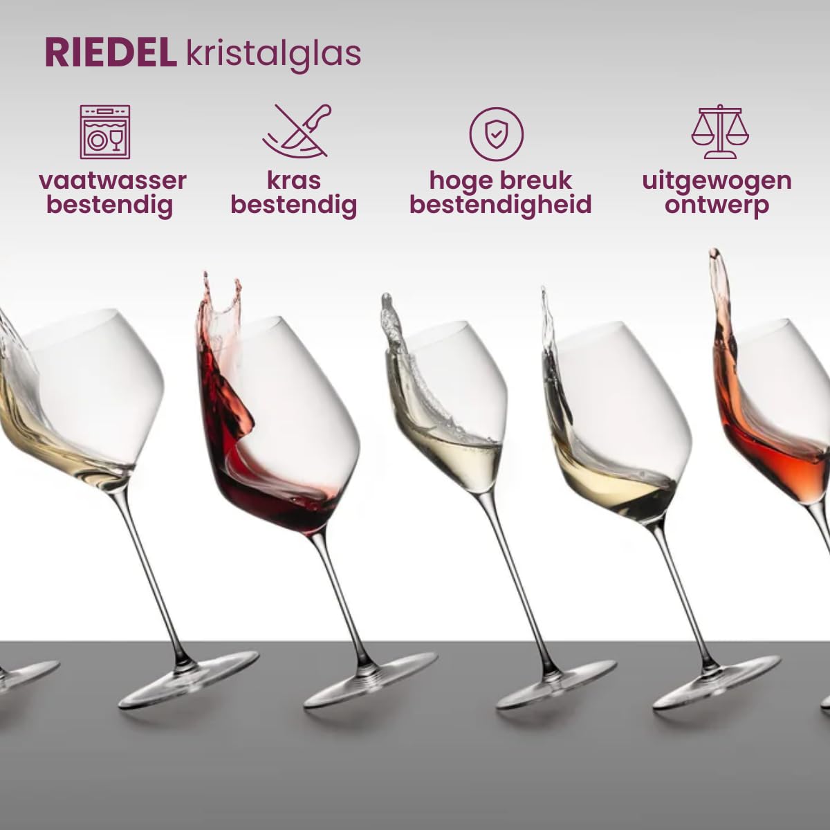 RIEDEL Weißweinglas-Set, Vorteilsset, 8-teilig, für Weißweine wie Chardonnay und Viognier, 350 ml, Kristallglas, Vinum, 7416/05