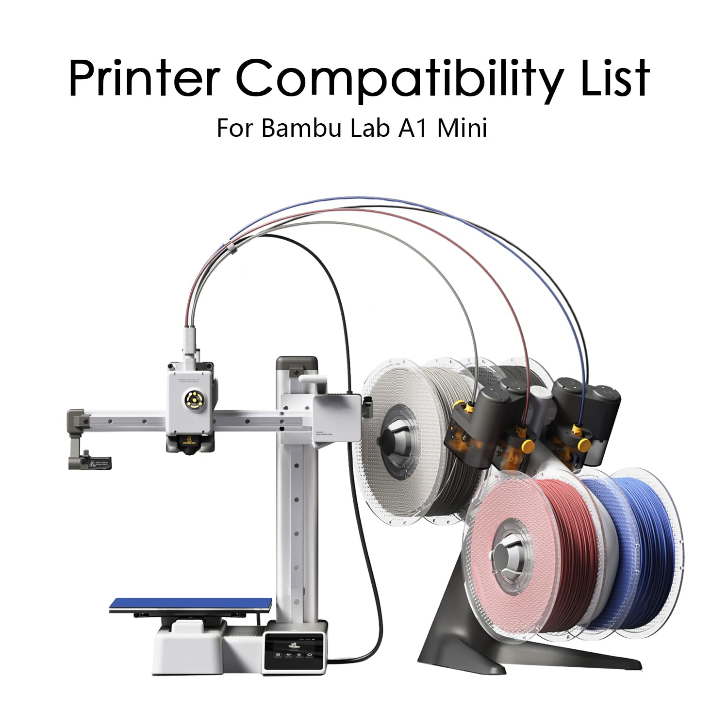 HzdaDeve Ulepszona płyta chłodząca do A1 mini, niska temperatura, zimna płyta 183,5 x 183,5 mm, dwustronna, gładka platforma PEI do drukarki 3D Bambu Lab (bez ogrzewania/bez kleju)