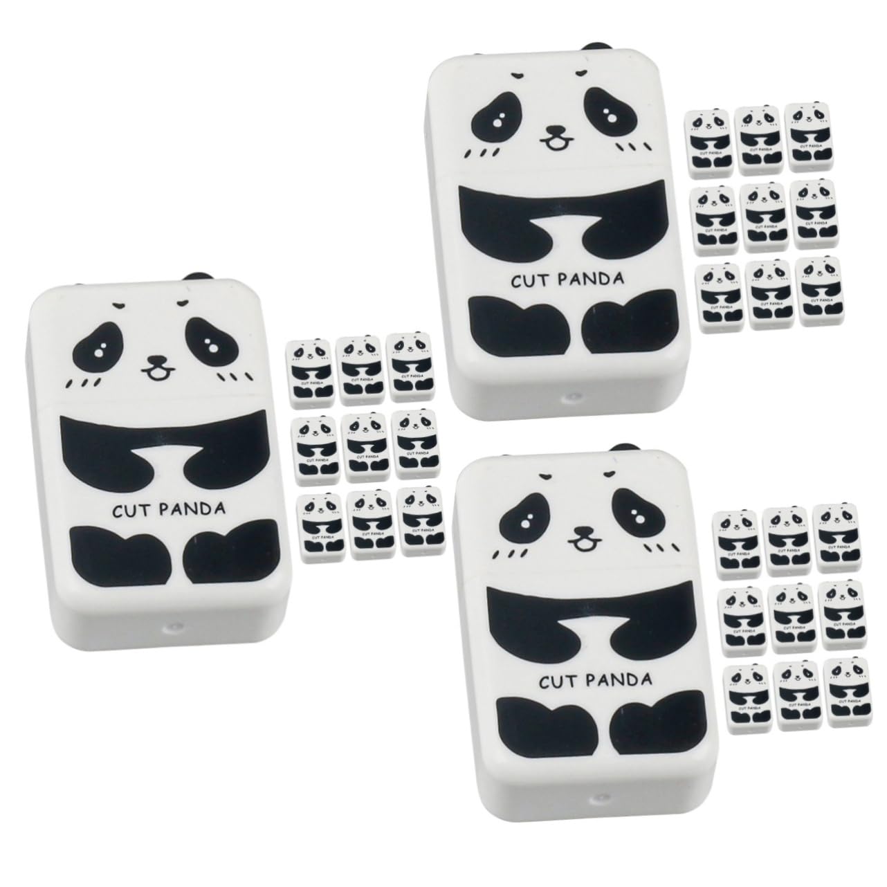 OSALADI 3 Sätze Panda Radierer Multifunktionale Bleistift Radierer Kreative Schulbedarf Für Klassenzimmer Für Freunde Und Familie 10 Stück * 3