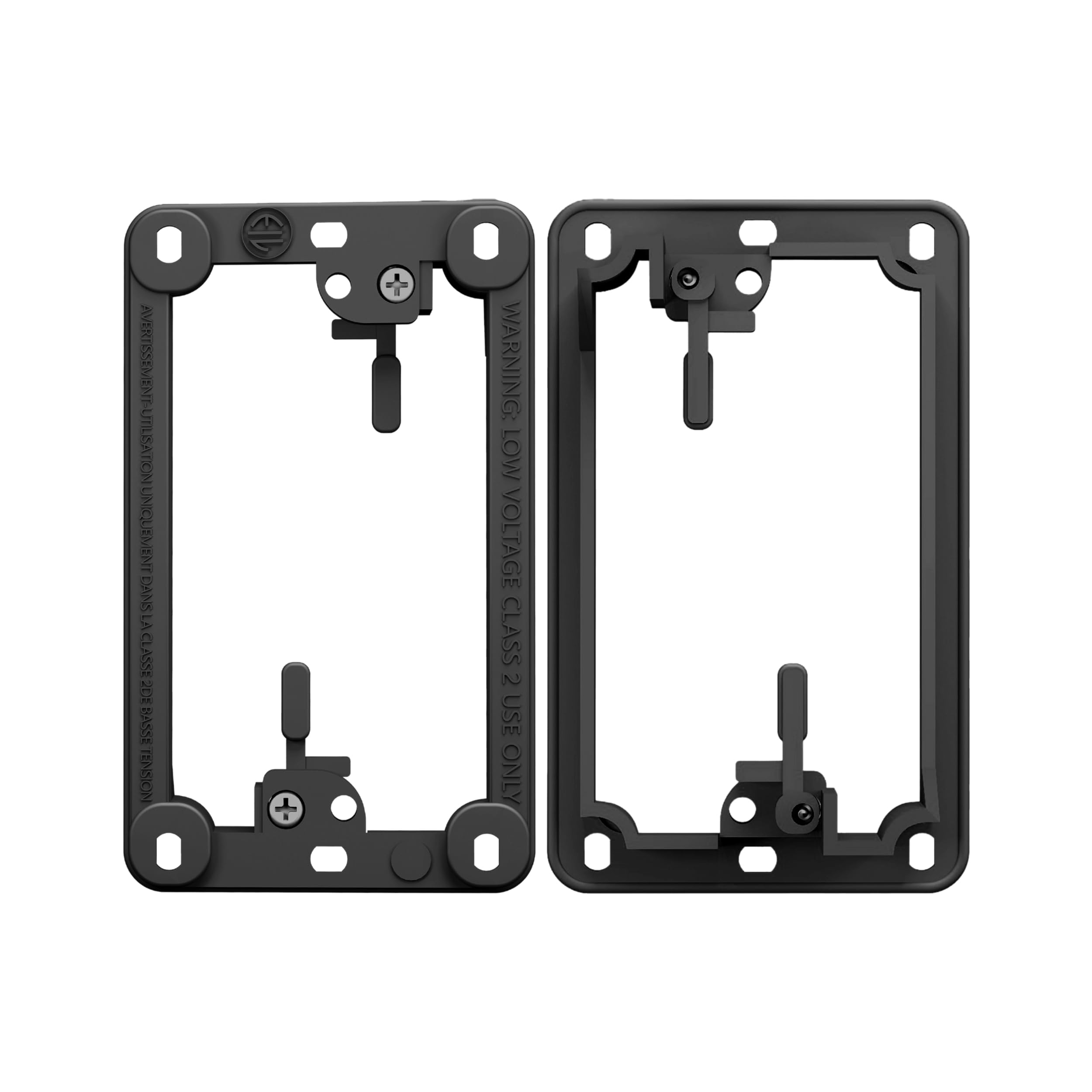 BestMounts Low Voltage Mounting Bracket 1 Gang, 12 Pack for Single Gang Wall Plate, Telephone Wires, Network Cables, HDMI, Coaxial, Speaker Cables - Low Voltage Box Cable Wall Plate Bracket, Mud Ring — Amazon image 3