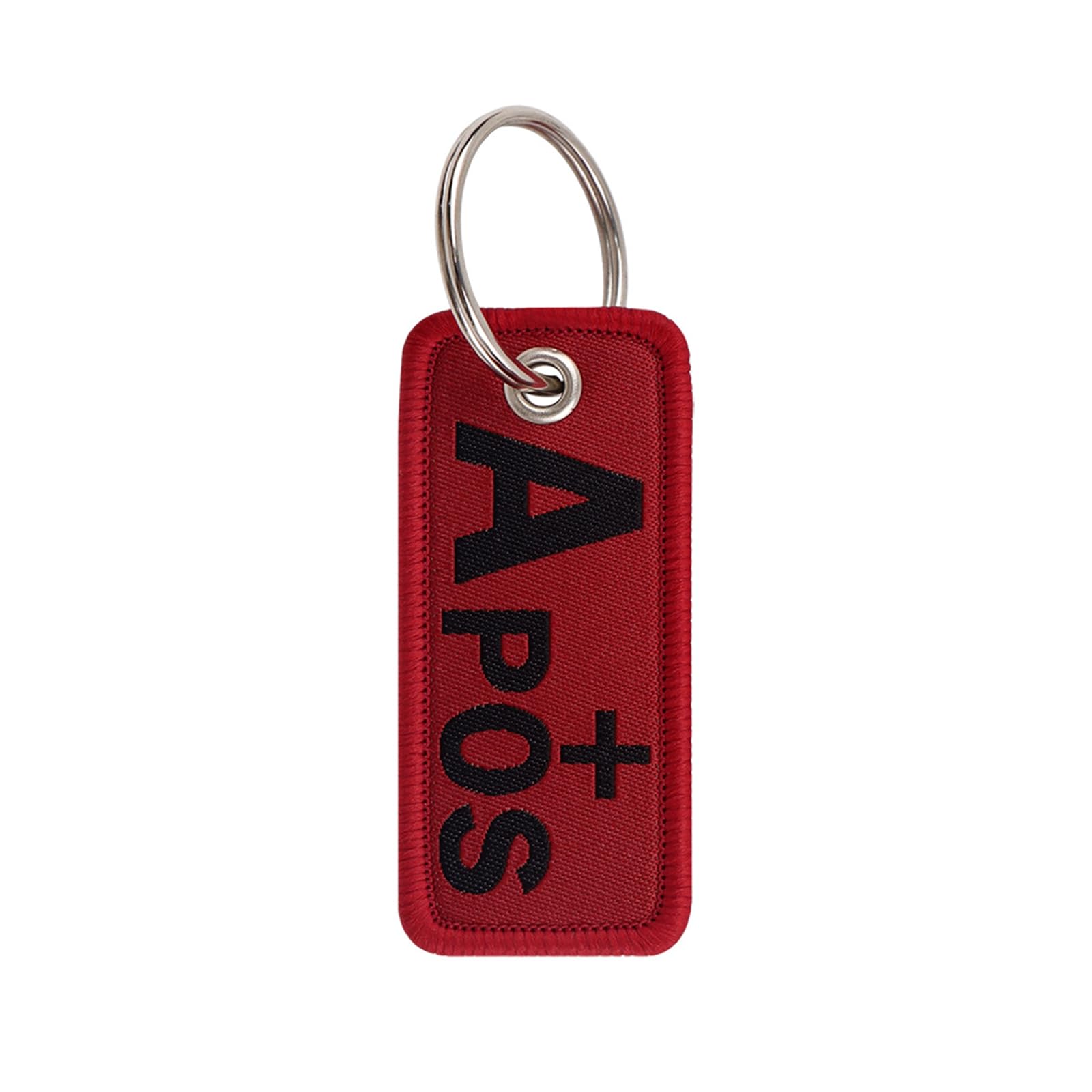 Maxtonser Fashionable Woven Label Blood Type Keychain for Trendy Youth Handmade Keyring Stylish Bag Charm Unique Accessories