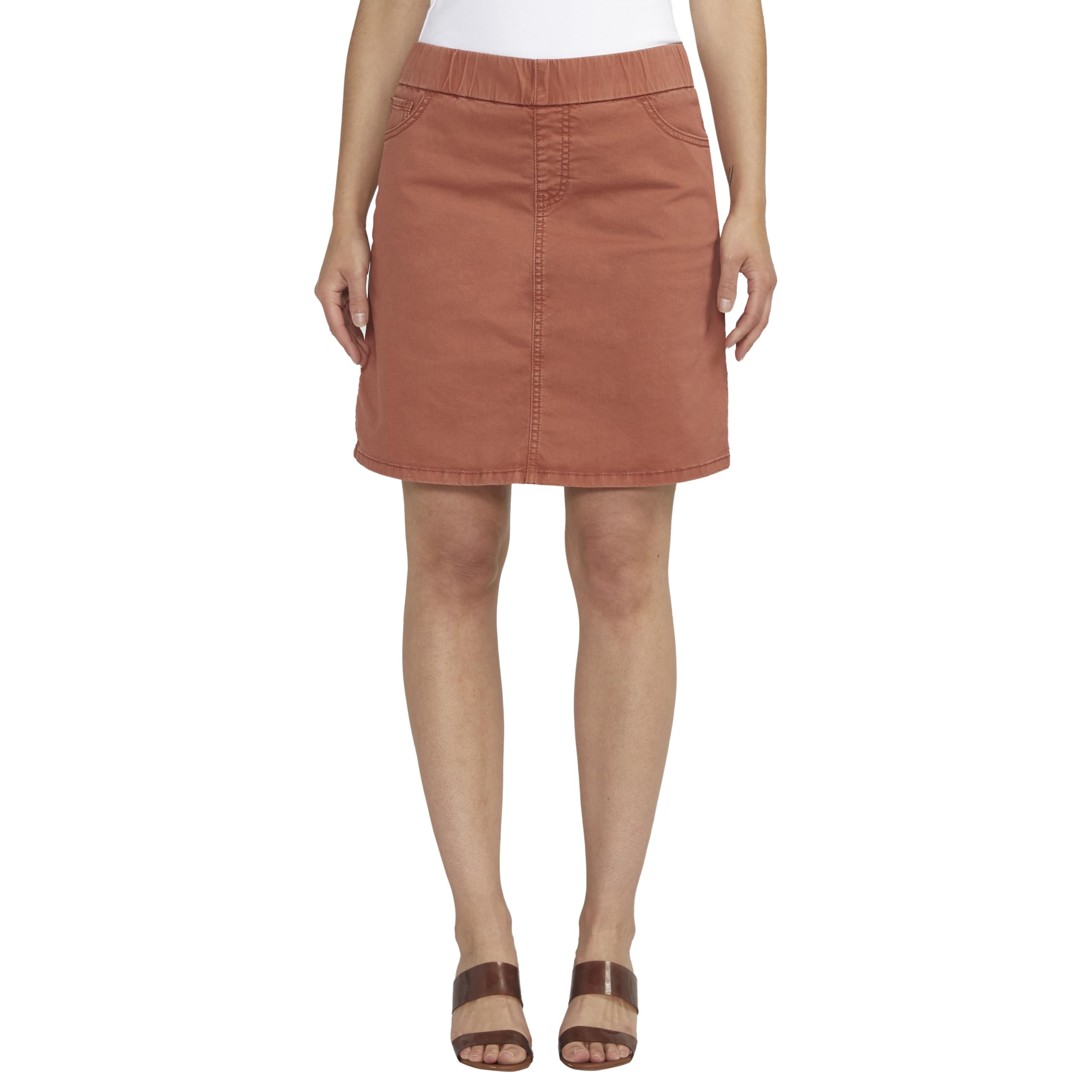 JAG Women's On-The-go Mid Rise Skort, Chutney, 0