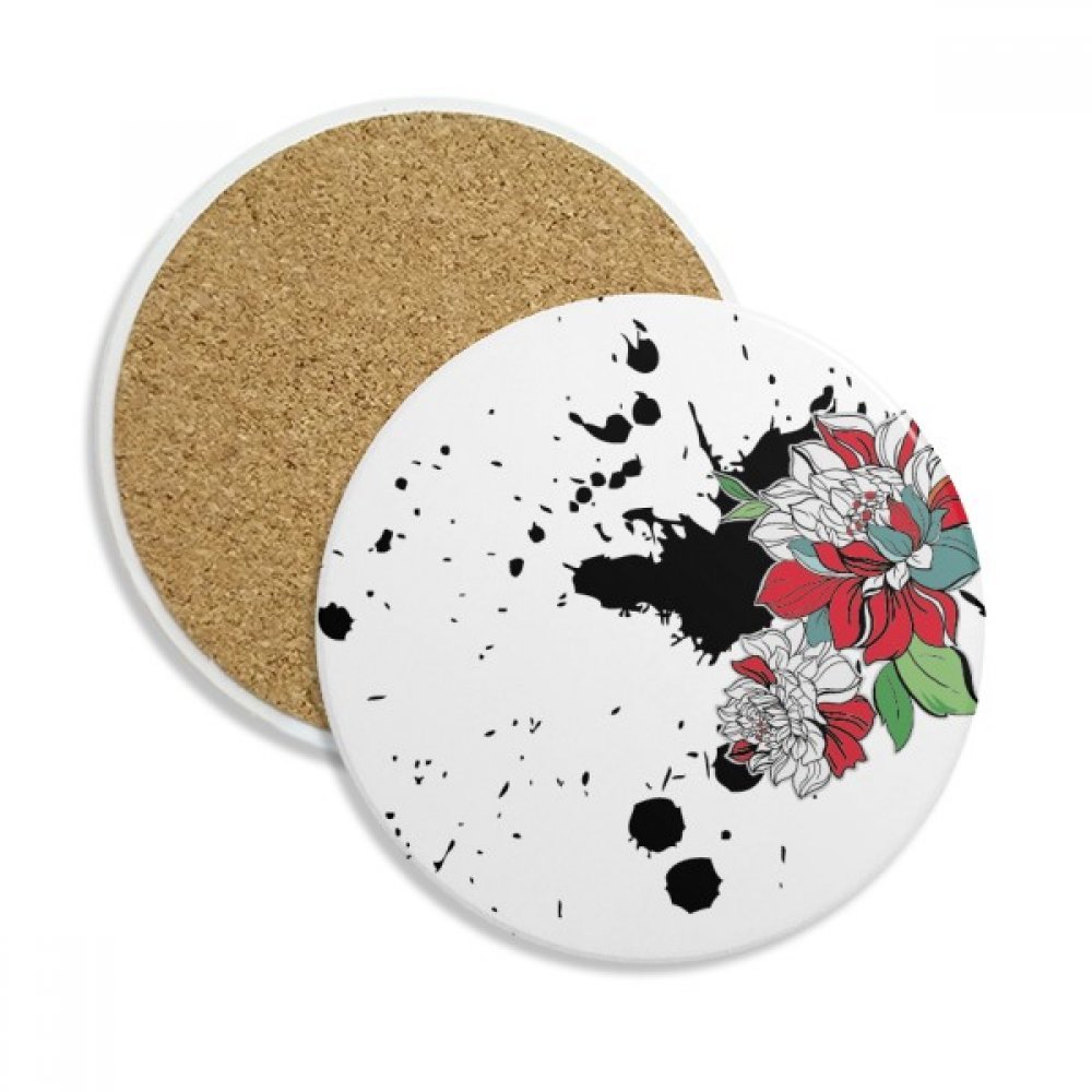 Caboteur en céramique aquarelle fleur pour vos pauses café