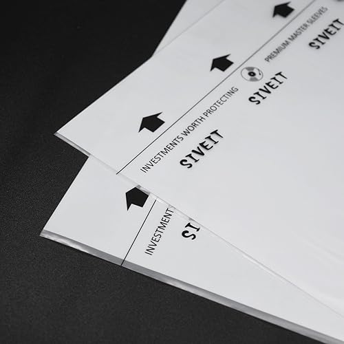 Miniatura 6 de Sivet - Fundas interiores de vinilo de 100 LP para máxima protección y conservación con propiedades antiestáticas y diseño de fondo redondo, ideal