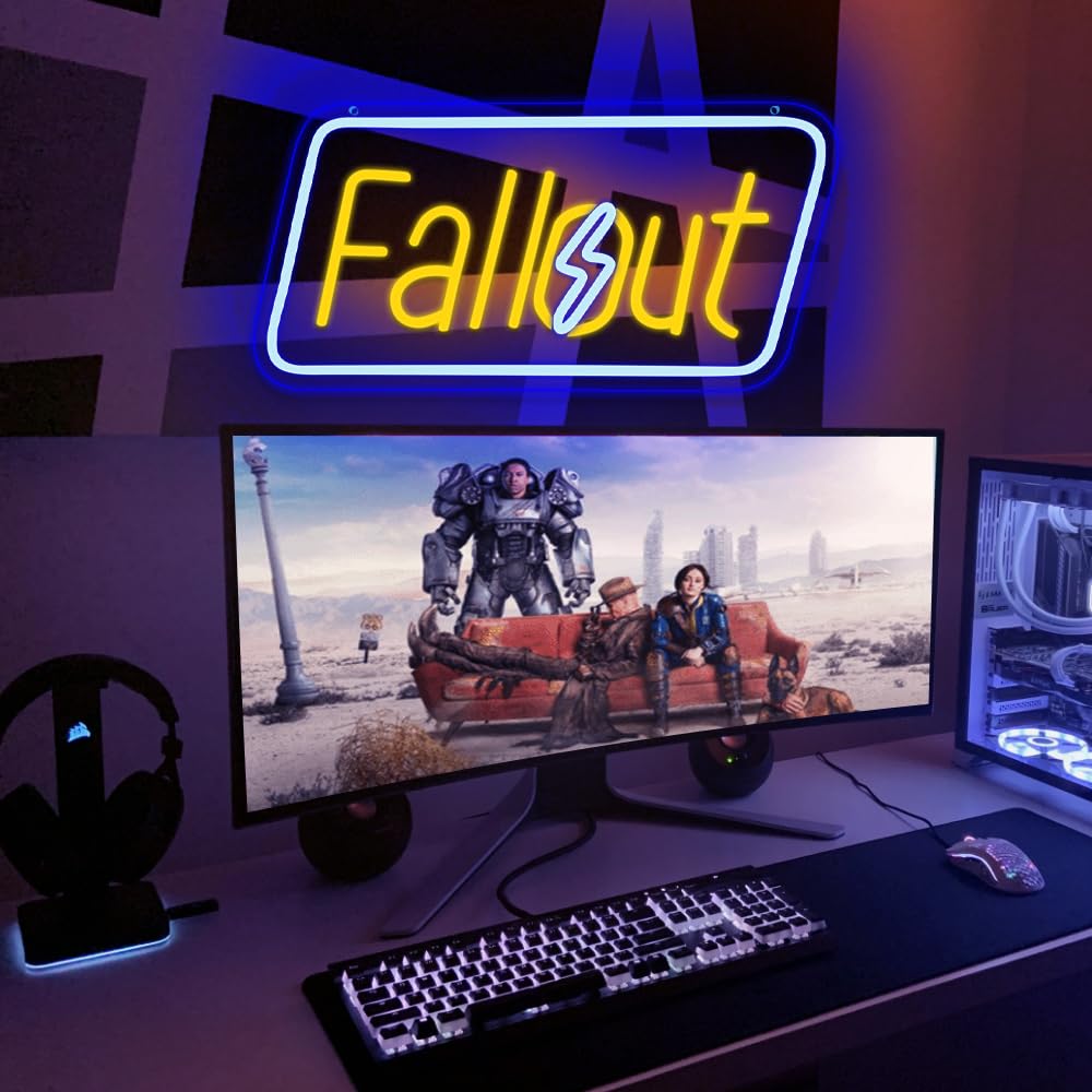 Fallout Neón Juego Neón Decoración De Pared Señal De Led De Fallout Aplicable a Decoración de dormitorio Regalo Para Hombres