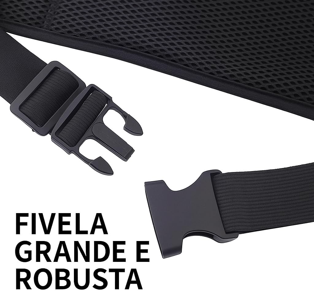 Pochete Esportiva Slim Impermeável – Cintura Ajustável com Porta-Celular para Corrida e Academia