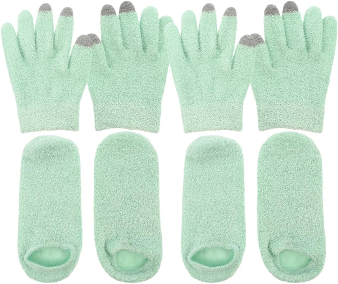 CALLARON Moisturizing Gloves And Socks Anti Slip Spa Gel Socks And Touch Screen Moisturizing Gloves Effective In