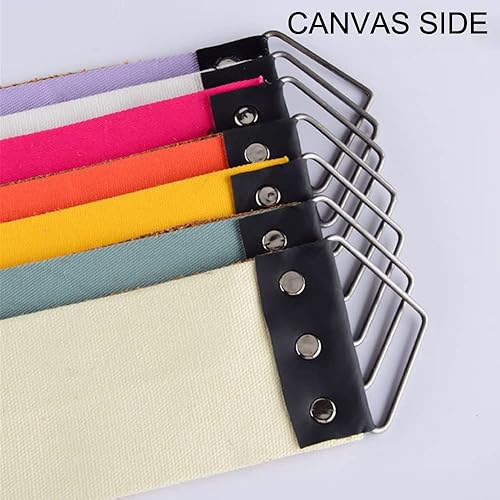 Miniatura 4 de TorSor Paquete de 2 correas rectas para afilar, correa de afilado, correa de cuero y lona, cuchillo de peluquería de corte de afeitado, cuchillos de