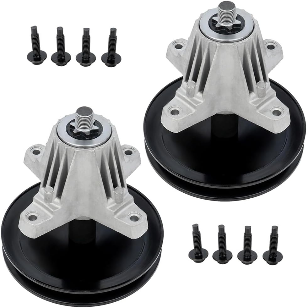 ACEBRI 618-06989 Spindle Assembly fit for Cub Cadet for MTD T-1500 T-1600 T-1900 LT 4600 for Troy-Bilt TB-46 Horse X Replace Spindle 918-06989 Deck Parts for OREGON 82-127 for Stens 285-209 2 Pack