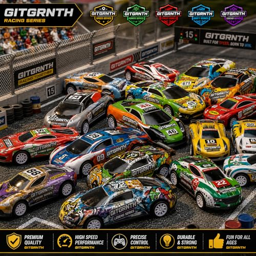 Image of GITGRNTH 6 Pic Mini Die Cast Pull Back Cars, Metal Racing Car Toys for Kids, Friction Powered Vehicle Set for Boys and Girls Age 3+ Birthday Gifts, Return Gifts and Party Favors for Boys & Girls