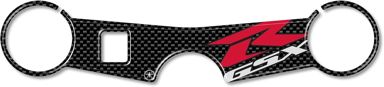 labelbike - 3D Sticker Motorcycle Steering Fork Plate Protection and Decoration in Resin Compatible with Suzuki 600 GSXR 2000-2003