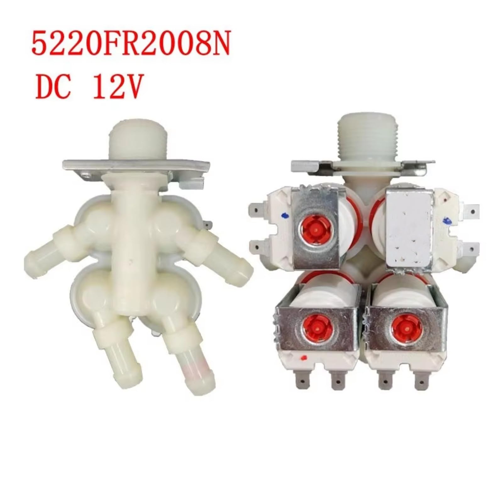 Pour MACHINE À Laver, Pièces D'appareil 12V DC 5220FR2008N Valve D'entrée D'eau Pièces Et Accessoires Lave-linges