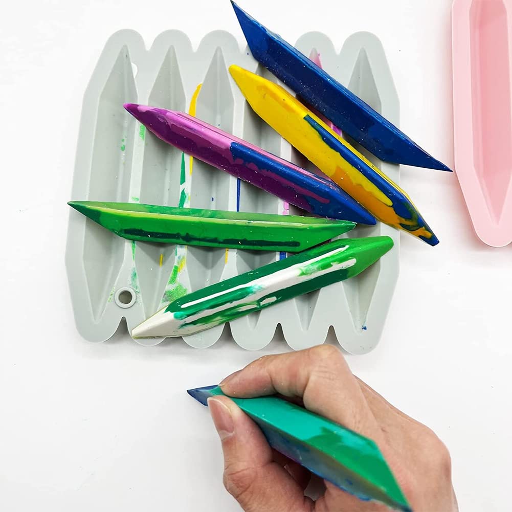 2 moules silicone crayon - Loisirs créatifs