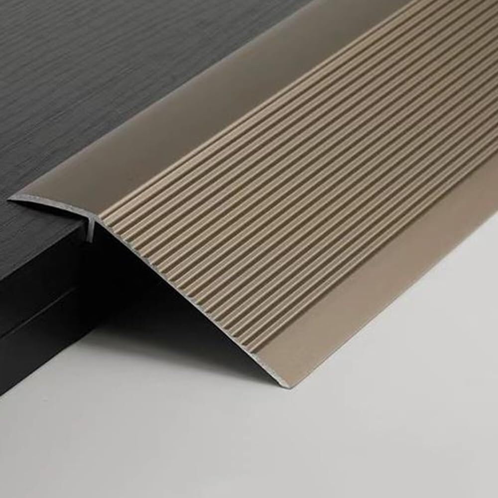 Floor Transition Strip, Threshold Transition Strip Floor Cover Strips,Doorway Edging Trim(Champagne)